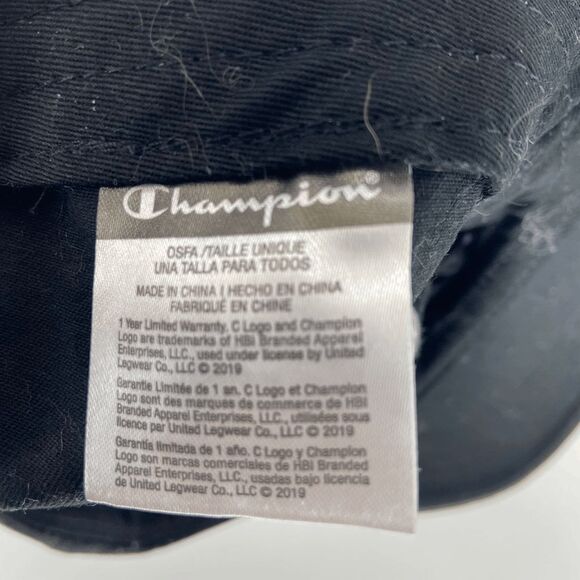 Champion Unisex Black Baseball Trucker Dad's Adjustable Cap OSFA - Picture 3 of 5